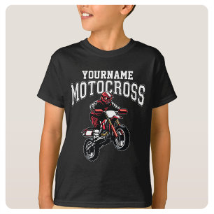 Personlig Motocross Dirt Bike Rider Racing  T Shirt