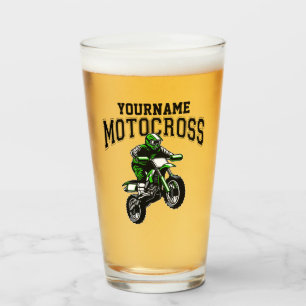 Personlig Motocross Dirt Bike Rider Tävla Glaskopp