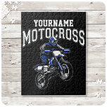 Personlig Motocross Dirt Bike Rider Tävla Pussel<br><div class="desc">Anpassat namn Dirt Bike Rider Motocross Tävla Moto Racer Motorcycle Gifts - Välj Färg och Anpassa med ditt namn eller Anpassningsbar Text!</div>