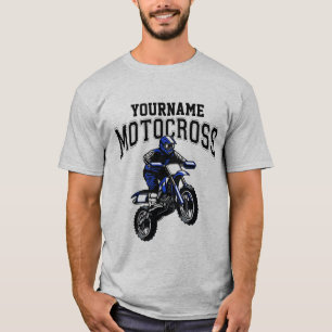 Personlig Motocross Dirt Bike Rider Tävla T Shirt