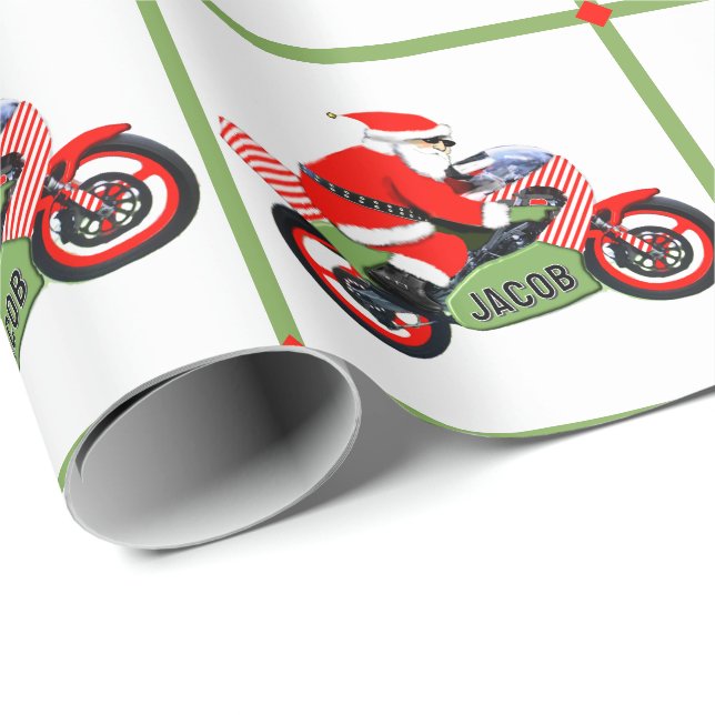 Personlig Motocross-present Presentpapper (Rullad Hörn)