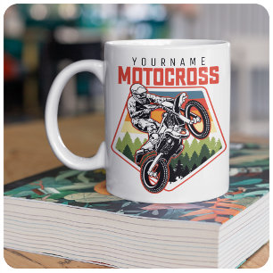 Personlig Motocross Racing Dirt Bike Trail Ride Två-Tonad Mugg