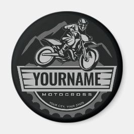 Personlig Motocross Rider Dirt Bike Backe Tävla Magnet