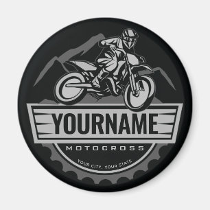 Personlig Motocross Rider Dirt Bike Backe Tävla Magnet