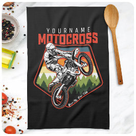 Personlig Motocross Tävla Dirt Bike Trail Ride Kökshandduk
