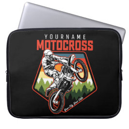 Personlig Motocross Tävla Dirt Bike Trail Ride Laptop Fodral