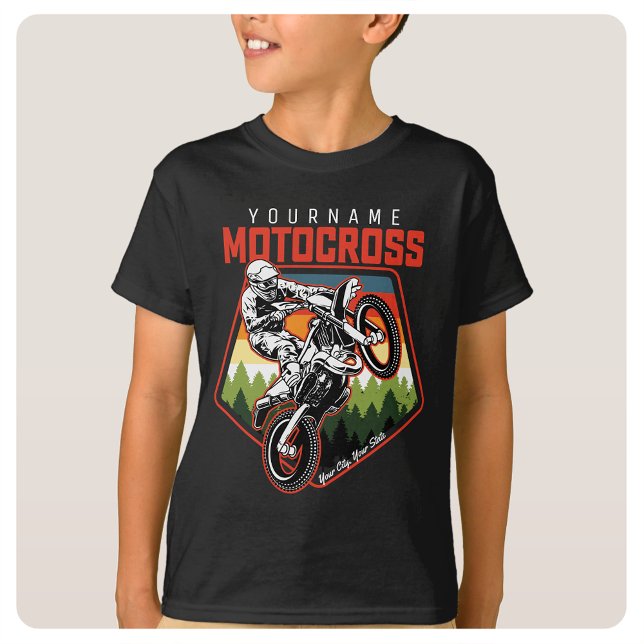Personlig Motocross Tävla Dirt Bike Trail Ride T Shirt (Skapare uppladdad)
