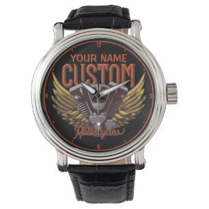 Personlig Motorcycle Eagle Vingar Biker Garage Armbandsur