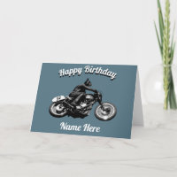 Personlig Motorcyclist Birthday