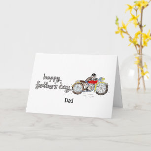 Personlig motorcykel fadersdag kort