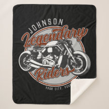Personlig Motorcykel Legendary Rider Biker NAMN
