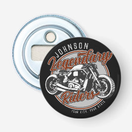 Personlig Motorcykel Legendary Rider Biker NAMN Flasköppnare