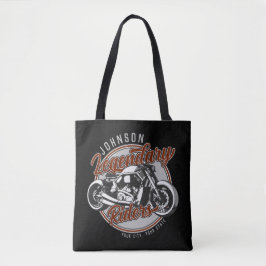 Personlig Motorcykel Legendary Rider Biker NAMN Tygkasse