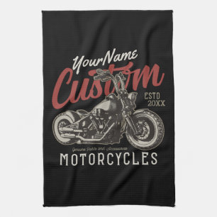 Personlig motorcykel rebell cruiser motorcykel gar kökshandduk
