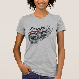 Personlig Motorcyklar som flyger Däck Biker Shop  T Shirt