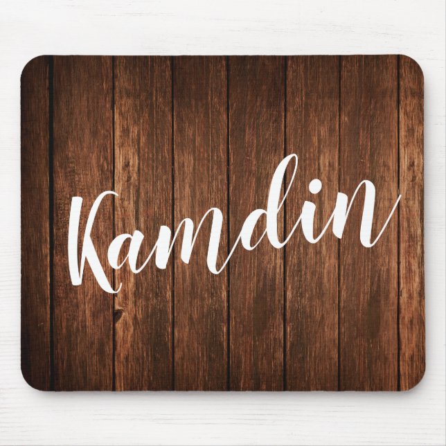 Personlig Mouse Pad Barn Wood Land Rustic Musmatta (Framsidan)
