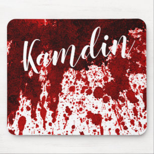 Personlig Mouse Pad Blood Splatter Vampire Goth Musmatta