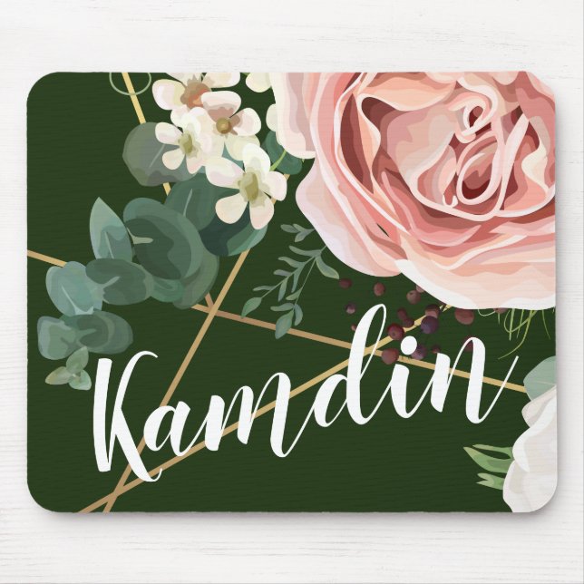 Personlig Mouse Pad Geometric Garden Ro Hunte Musmatta (Framsidan)