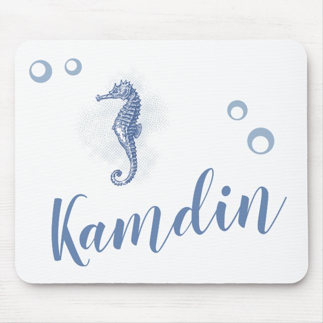 Personlig Mouse Pad Seahorse Ocean Beach Vatten Musmatta (Framsidan)