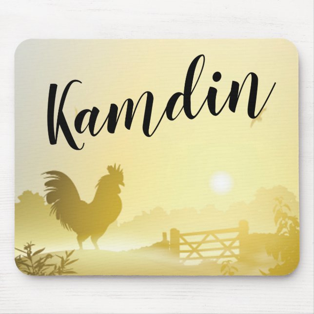Personlig Mouse Pad Sunny Morgon Farm Land Musmatta (Framsidan)