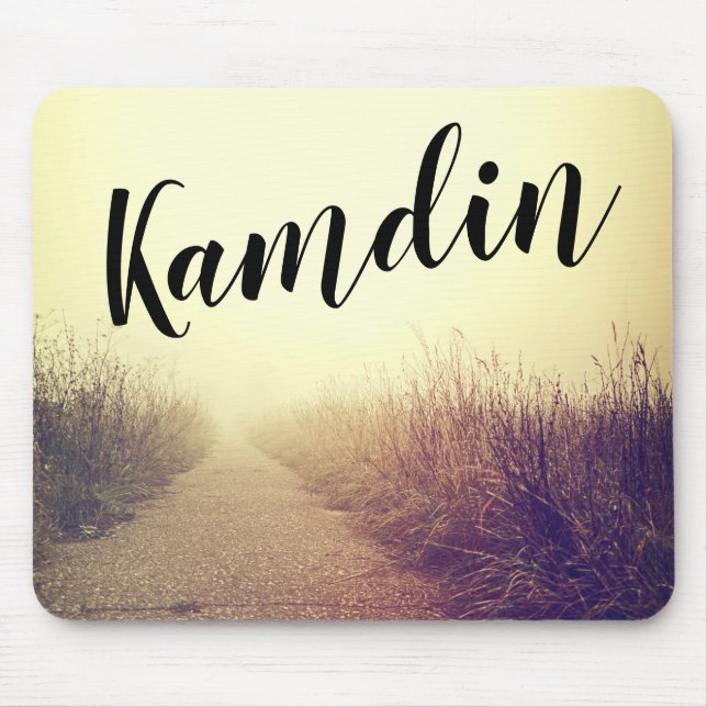 Personlig Mouse Pad Sunrise Pathway Walkway Pat Musmatta (Framsidan)