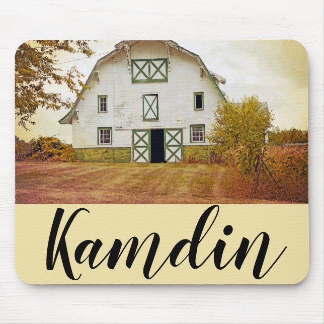Personlig Mouse Pad Sunset Barn Land Rustic Musmatta (Framsidan)