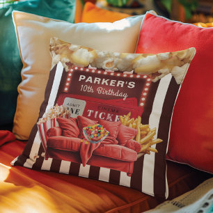 Personlig Movie Night Cinema Birthday Kudde