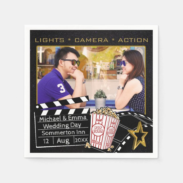 Personlig Movie Star Ram Pappersservett (Framsidan)