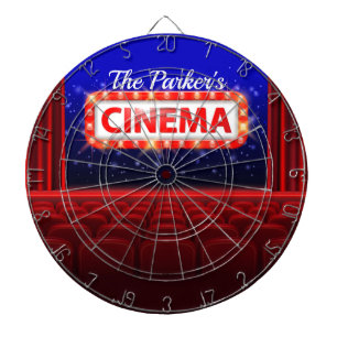 Personlig Movie Theater Cinema Family Room Darttavla
