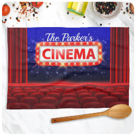 Personlig Movie Theater Cinema Family Room Kökshandduk