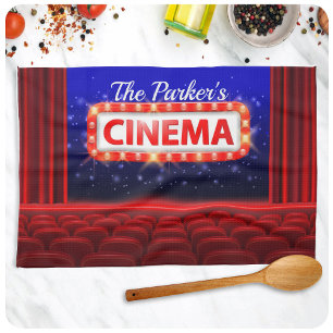 Personlig Movie Theater Cinema Family Room Kökshandduk