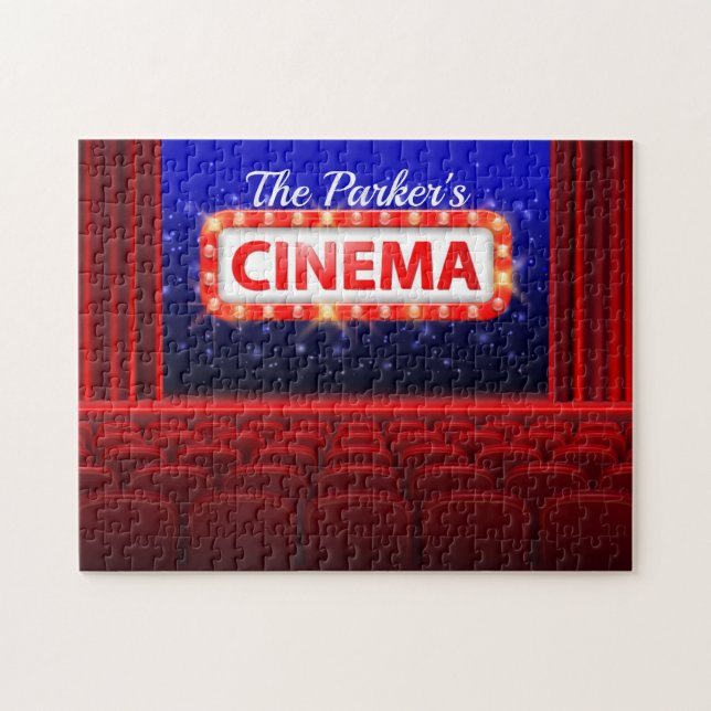 Personlig Movie Theater Cinema Family Room  Pussel (Horisontell)