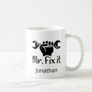 Personlig Mr. Fix it Wrench Hand Kaffemugg