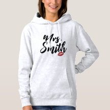 Personlig Mr & Mrs Family Namn Sweatshirt