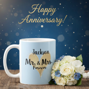 Personlig Mr. & Mrs. Forever-mugg Kaffemugg