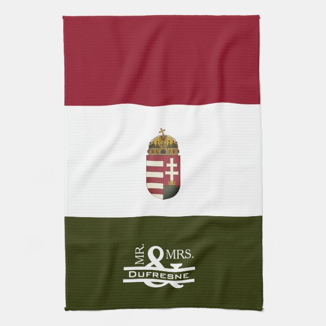 Personlig Mr. & Mrs. Kökshandduk (Vertikal)