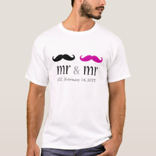 Personlig Mr. & Mustache T-Shirt