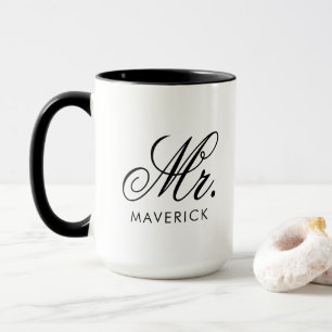 Personlig Mr Namn Combo Mugg Anpassad Text Present