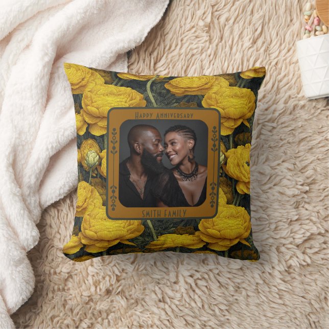 Personlig Mr och Mrs Foto Kudd  Kudde (Filt)