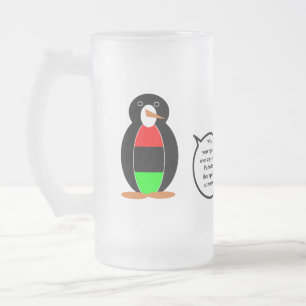 Personlig Ms Penguin Afrikansk Diaspora Talande Frostat Ölglas