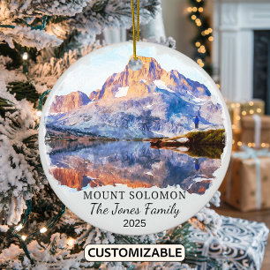 Personlig Mt Solomons Ornament, California Gift Julgransprydnad Keramik