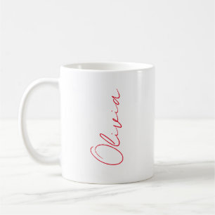 Personlig mugg, anpassad mugg, kalligrafi namn, kaffemugg