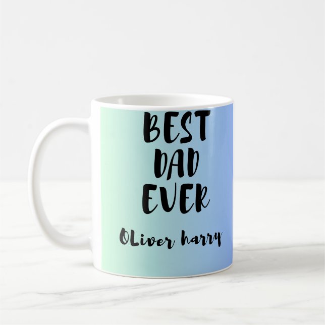 Personlig mugg - Bästa pappa någonsin  (Vänster)