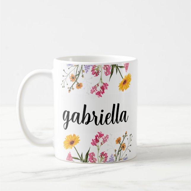 Personlig mugg, Bokstavsmugg, Initialmugg, Brudtjä Kaffemugg (Vänster)