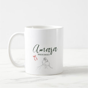 Personlig mugg, Brudtärna-gåva Kaffemugg