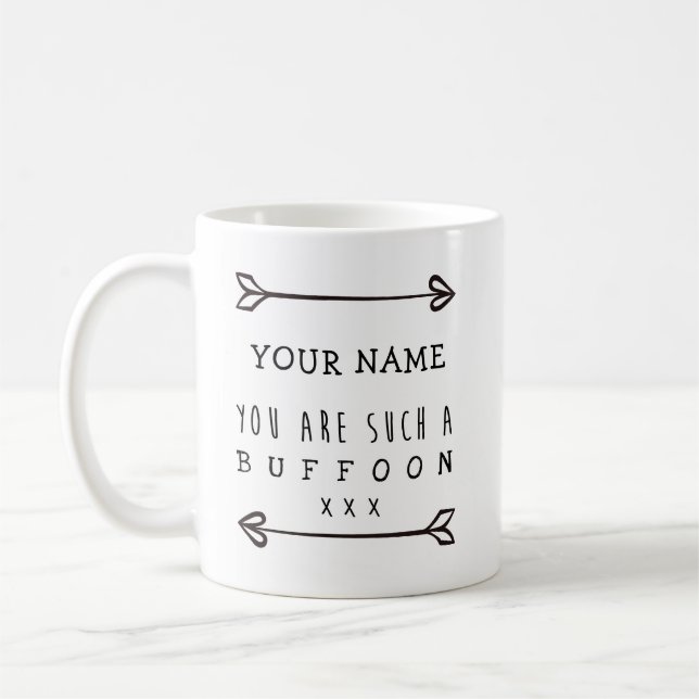 Personlig mugg - Buffoon - Funny Mug (Vänster)