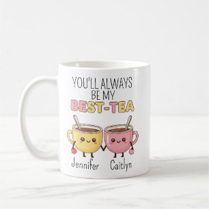 Personlig mugg, du blir alltid min bästa teakåda kaffemugg