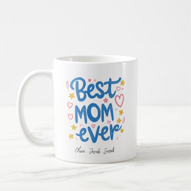 Personlig mugg - Heartfilt Gift for Best Mamma (Vänster)