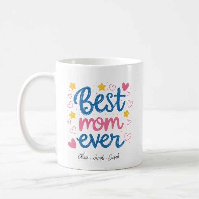 Personlig mugg - Heartfilt Gift for Best Mamma (Vänster)