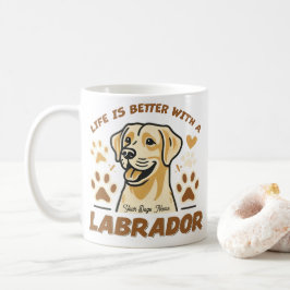 Personlig Mugg - Livet är Bättre med en Labrador